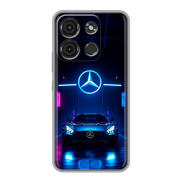 Силиконовый чехол на Itel A60s с принтом Mercedes Мерседес Силиконовый чехол на Itel A60s с принтом Mercedes Мерседес