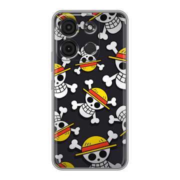 Силиконовый чехол на Itel A60s с принтом One Piece Ван Пис