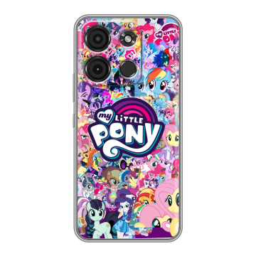Силиконовый чехол на Itel A60s с принтом My little pony Дружба чудо Силиконовый чехол на Itel A60s с принтом My little pony Дружба чудо