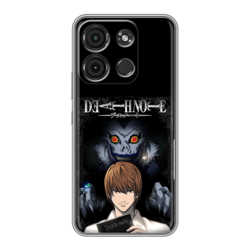 Силиконовый чехол на Itel A60s с принтом Death note Тетрадь смерти
