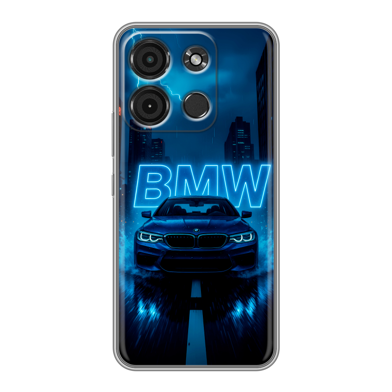 Силиконовый чехол на Itel A60s с принтом BMW БМВ Силиконовый чехол на Itel A60s с принтом BMW БМВ