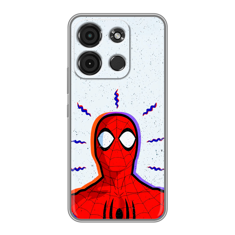 Силиконовый чехол на Itel A60s с принтом Spiderman Человек паук Силиконовый чехол на Itel A60s с принтом Spiderman Человек паук
