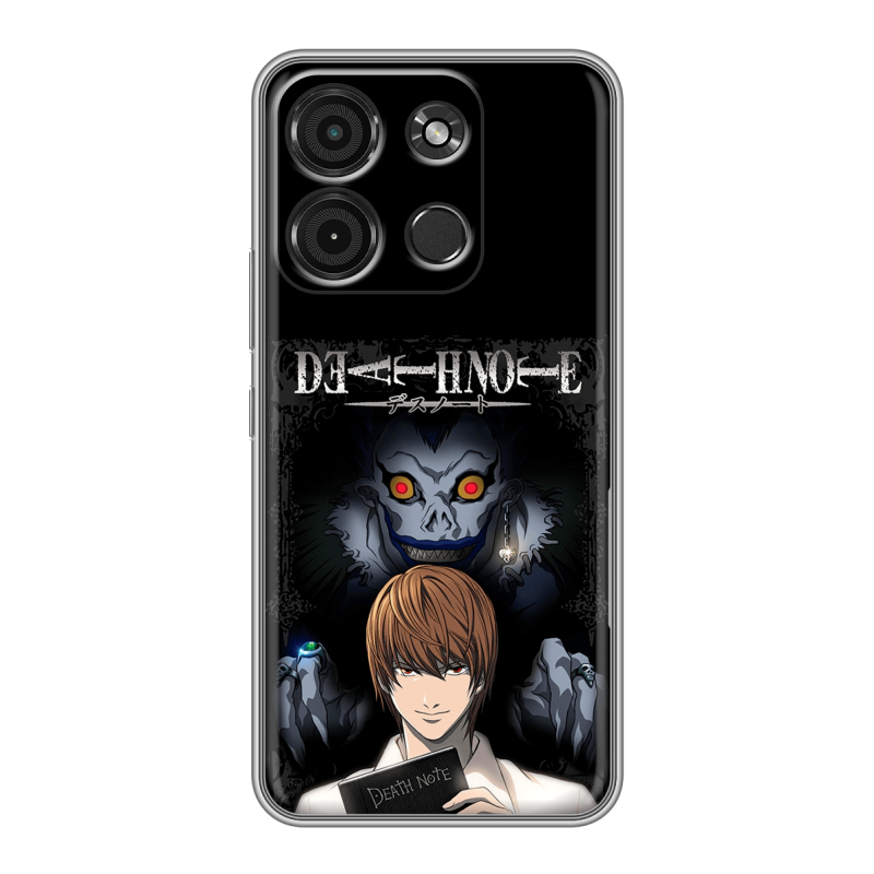 Силиконовый чехол на Itel A60s с принтом Death note Тетрадь смерти Силиконовый чехол на Itel A60s с принтом Death note Тетрадь смерти
