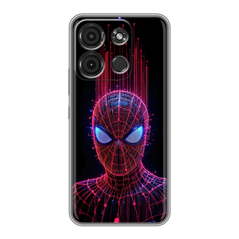 Силиконовый чехол на Itel A60s с принтом Spiderman Человек паук Силиконовый чехол на Itel A60s с принтом Spiderman Человек паук