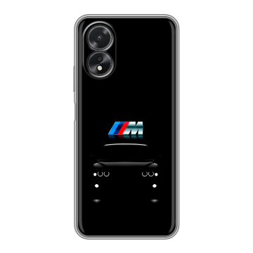 Силиконовый чехол на OPPO A18 с принтом БМВ BMW