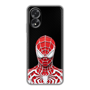Силиконовый чехол на OPPO A18 с принтом человек паук spiderman