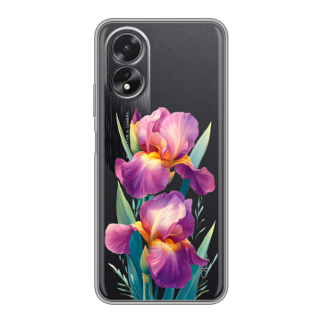 Силиконовый чехол на OPPO A18 с принтом Цветы орхидеи Силиконовый чехол на OPPO A18 с принтом Цветы орхидеи