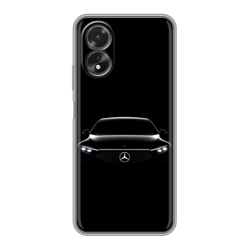 Силиконовый чехол на OPPO A18 с принтом Mercedes Мерседес Силиконовый чехол на OPPO A18 с принтом Mercedes Мерседес