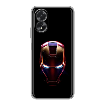 Силиконовый чехол на OPPO A18 с принтом IronMan Железный человек Силиконовый чехол на OPPO A18 с принтом IronMan Железный человек