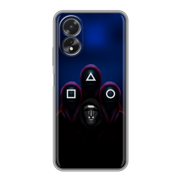 Силиконовый чехол на OPPO A18 с принтом Игра Кальмара Силиконовый чехол на OPPO A18 с принтом Игра Кальмара