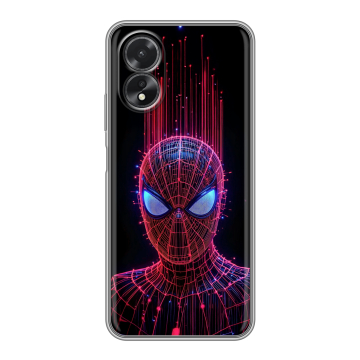 Силиконовый чехол на OPPO A18 с принтом Spiderman Человек паук Силиконовый чехол на OPPO A18 с принтом Spiderman Человек паук