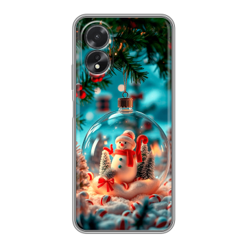 Силиконовый чехол на OPPO A18 с принтом Новый год Силиконовый чехол на OPPO A18 с принтом Новый год