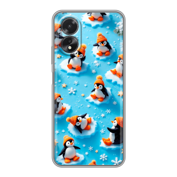 Силиконовый чехол на OPPO A18 с принтом Новый год Силиконовый чехол на OPPO A18 с принтом Новый год