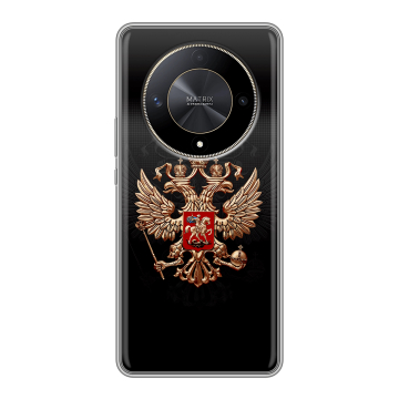 Силиконовый чехол на Huawei Honor X9b с принтом Герб России Силиконовый чехол на Huawei Honor X9b с принтом Герб России
