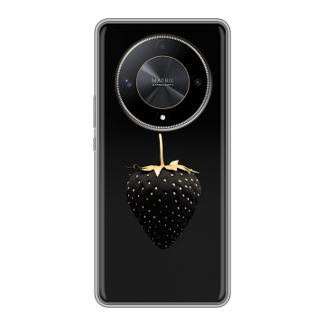 Силиконовый чехол на Huawei Honor X9b с принтом Черная клубника Силиконовый чехол на Huawei Honor X9b с принтом Черная клубника