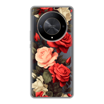 Силиконовый чехол на Huawei Honor X9b с принтом Розы