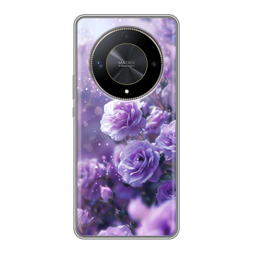 Силиконовый чехол на Huawei Honor X9b с принтом Розы цветы Силиконовый чехол на Huawei Honor X9b с принтом Розы цветы