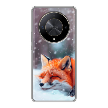 Силиконовый чехол на Huawei Honor X9b с принтом лиса