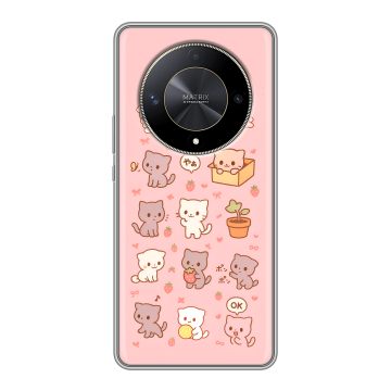 Силиконовый чехол на Huawei Honor X9b с принтом Hello Kitty Хелоу Кити