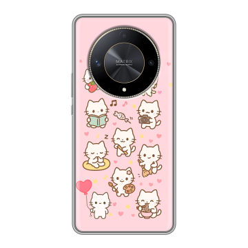 Силиконовый чехол на Huawei Honor X9b с принтом Hello Kitty Хелоу Кити