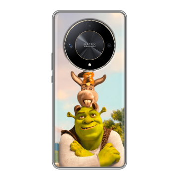 Силиконовый чехол на Huawei Honor X9b с принтом Шрек Shrek