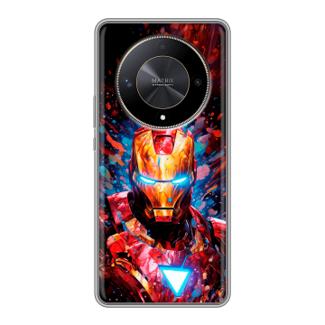 Силиконовый чехол на Huawei Honor X9b с принтом Железный человек Ironman