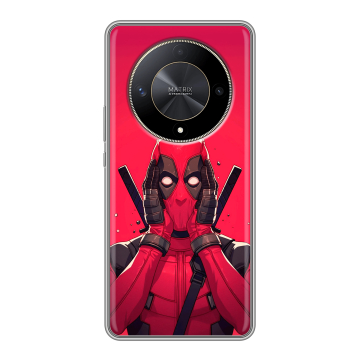 Силиконовый чехол на Huawei Honor X9b с принтом Дедпул Deadpool