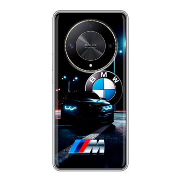 Силиконовый чехол на Huawei Honor X9b с принтом БМВ BMW Силиконовый чехол на Huawei Honor X9b с принтом БМВ BMW