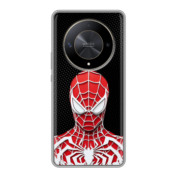 Силиконовый чехол на Huawei Honor X9b с принтом человек паук spiderman