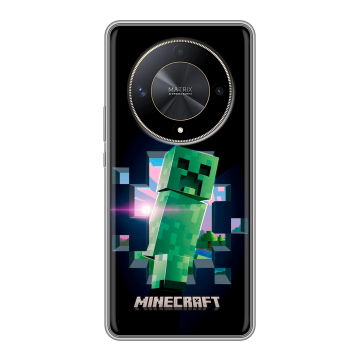Силиконовый чехол на Huawei Honor X9b с принтом Майнкрафт Minecraft