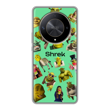 Силиконовый чехол на Huawei Honor X9b с принтом Шрек Shrek