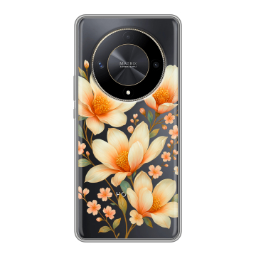Силиконовый чехол на Huawei Honor X9b с принтом Цветы