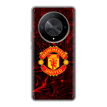 Силиконовый чехол на Huawei Honor X9b с принтом Manchester United