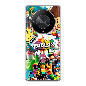 Силиконовый чехол на Huawei Honor X9b с принтом Roblox Роблокс Силиконовый чехол на Huawei Honor X9b с принтом Roblox Роблокс