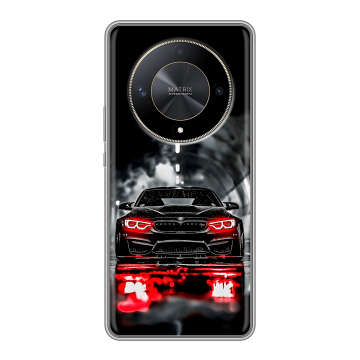 Силиконовый чехол на Huawei Honor X9b с принтом BMW БМВ Силиконовый чехол на Huawei Honor X9b с принтом BMW БМВ