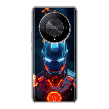 Силиконовый чехол на Huawei Honor X9b с принтом IronMan Железный человек