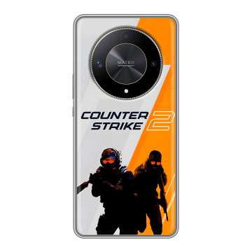 Силиконовый чехол на Huawei Honor X9b с принтом Counter Strike