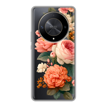 Силиконовый чехол на Huawei Honor X9b с принтом цветы