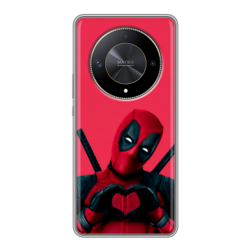 Силиконовый чехол на Huawei Honor X9b с принтом Дедпул Deadpool
