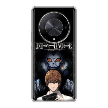 Силиконовый чехол на Huawei Honor X9b с принтом Death note Тетрадь смерти