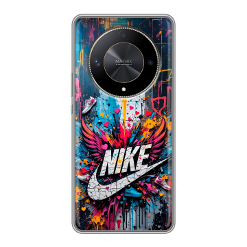 Силиконовый чехол на Huawei Honor X9b с принтом Nike Найк