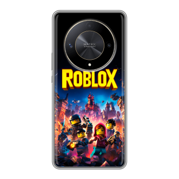 Силиконовый чехол на Huawei Honor X9b с принтом Roblox Роблокс