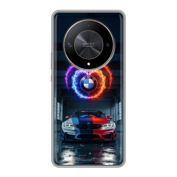 Силиконовый чехол на Huawei Honor X9b с принтом BMW БМВ