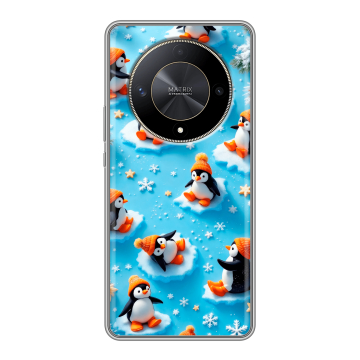 Силиконовый чехол на Huawei Honor X9b с принтом Новый год