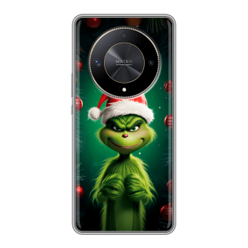 Силиконовый чехол на Huawei Honor X9b с принтом Гринч Новый год Рождество