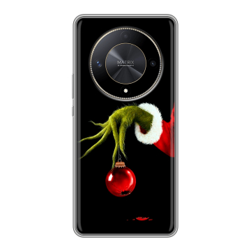 Силиконовый чехол на Huawei Honor X9b с принтом Новый год Гринч