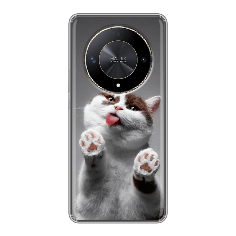 Силиконовый чехол на Huawei Honor X9b с принтом Коты Силиконовый чехол на Huawei Honor X9b с принтом Коты