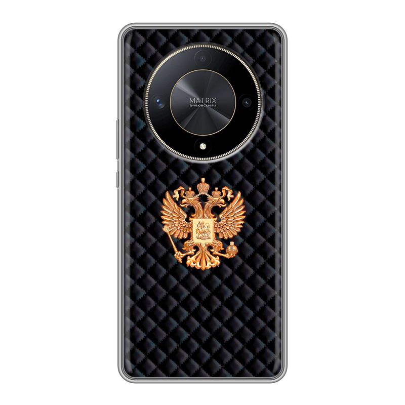 Силиконовый чехол на Huawei Honor X9b с принтом Герб России принт Силиконовый чехол на Huawei Honor X9b с принтом Герб России принт