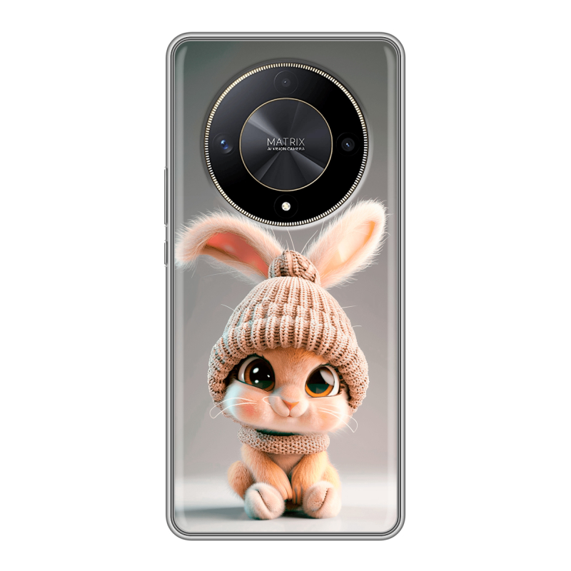 Силиконовый чехол на Huawei Honor X9b с принтом Кролик Силиконовый чехол на Huawei Honor X9b с принтом Кролик