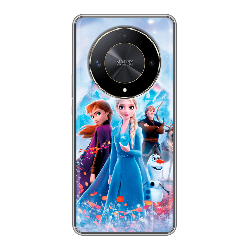 Силиконовый чехол на Huawei Honor X9b с принтом Холодное сердце Frozen Силиконовый чехол на Huawei Honor X9b с принтом Холодное сердце Frozen